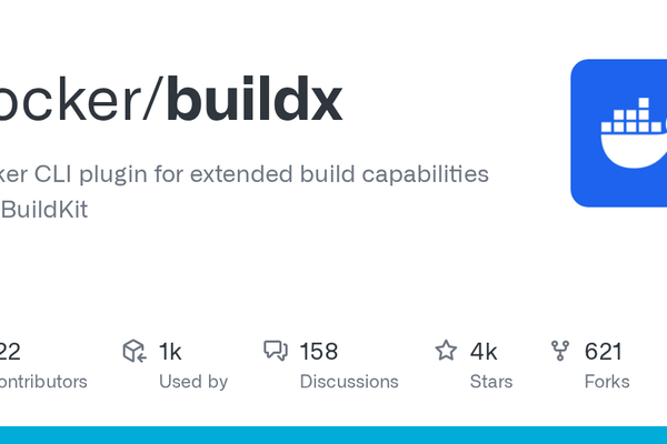 Docker Buildx releases page logo generated by GitHub